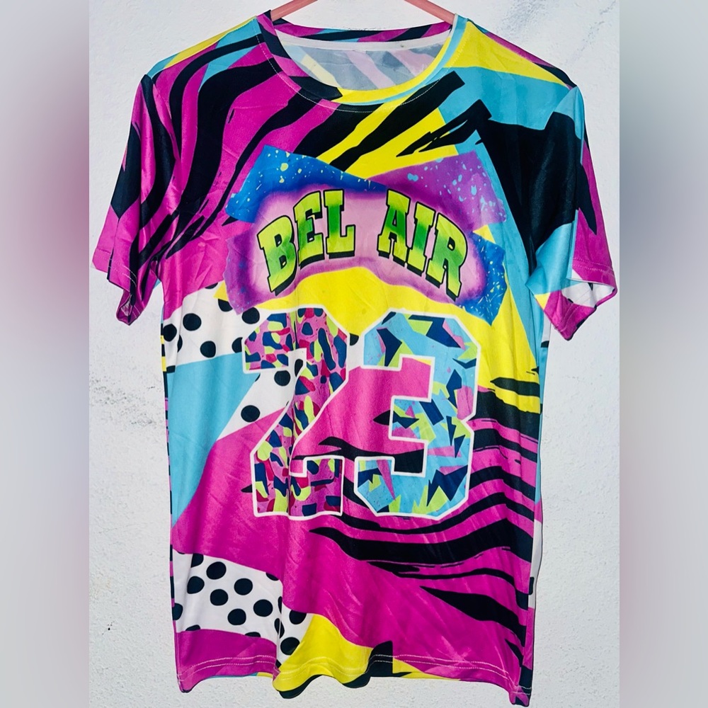 NWOT Men’s Graffiti Style BEL AIR #23 Graphic Tee Size Small